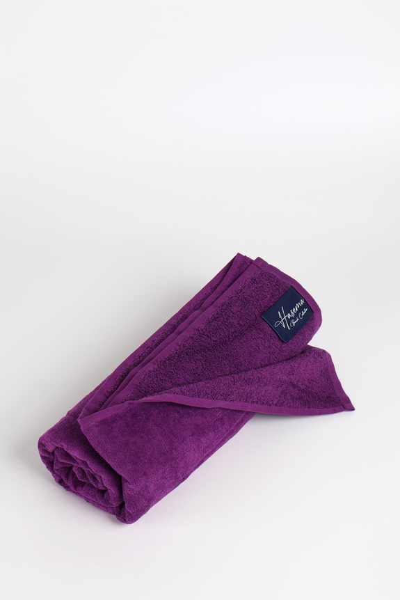 HaşemaHaşema منشفة شاطئ بنفسجية مخملية 140X70