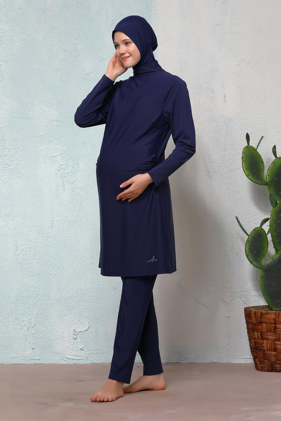 HaşemaHaşema Black Pregnant Full Coverage Burkini - Swimsuit Set
