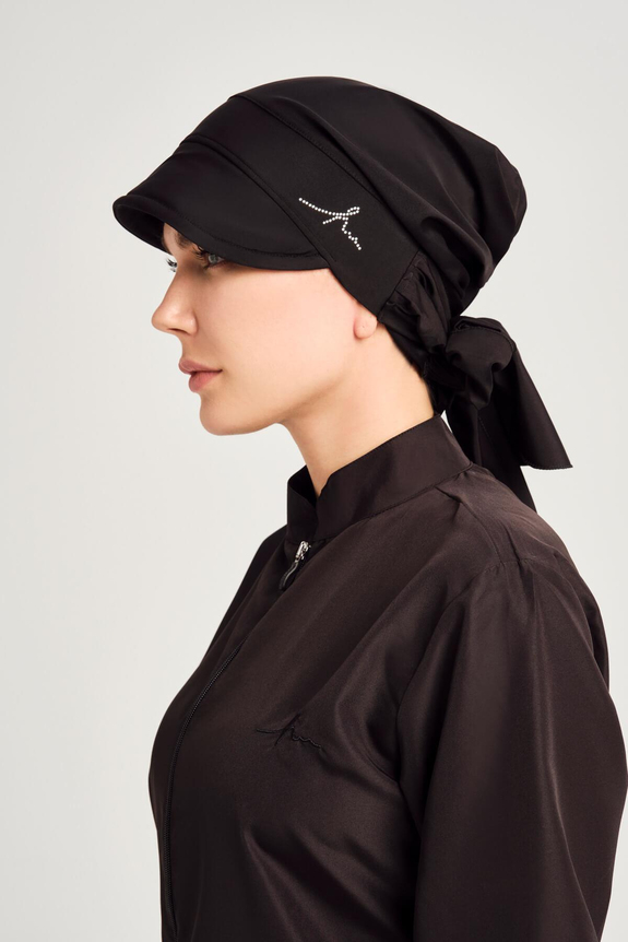 HaşemaHaşema Black Haşema Sighned Visor Swimming Hijab