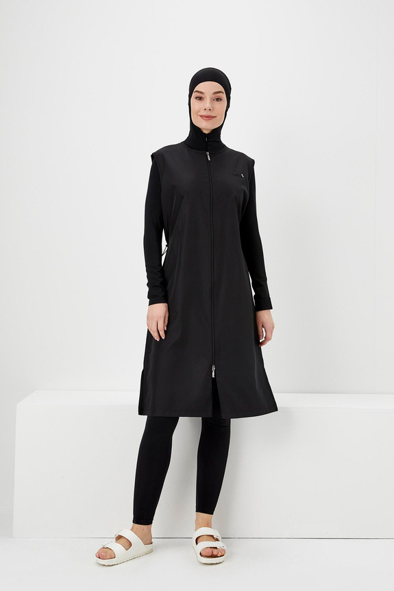 HaşemaHaşema Black Full Coverage Burkini - Swimming Tunic