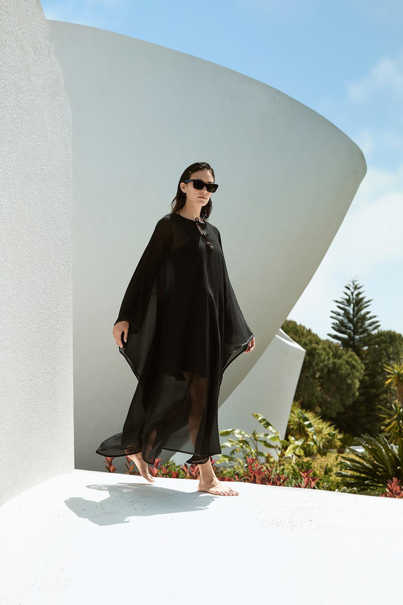 HaşemaHaşema Siyah Uzun Pareo 4093