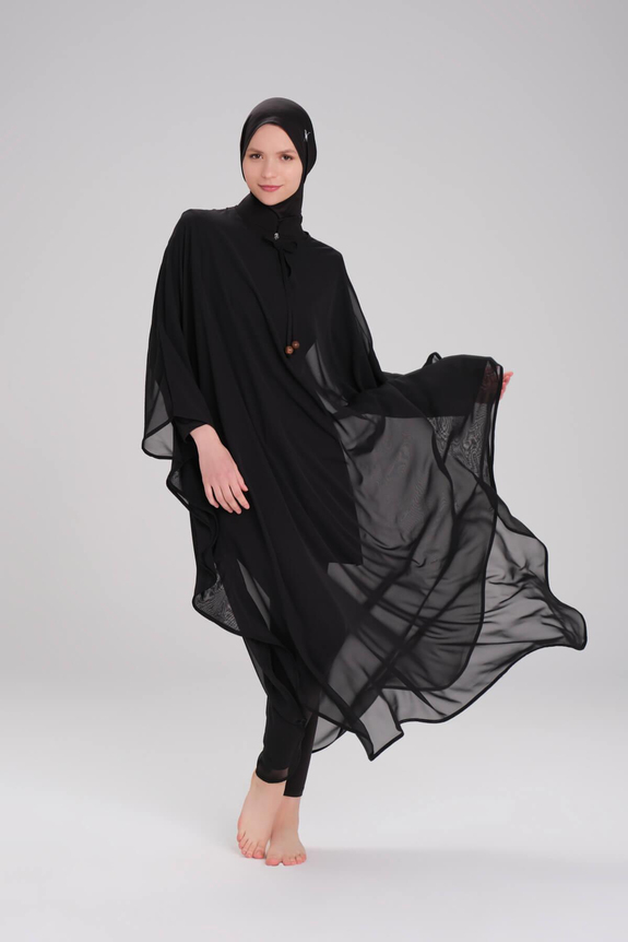 HaşemaHaşema Siyah Uzun Pareo 4093