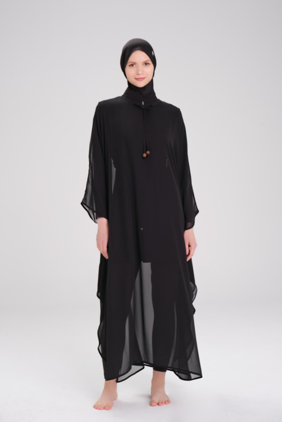 HaşemaHaşema Siyah Uzun Pareo 4093