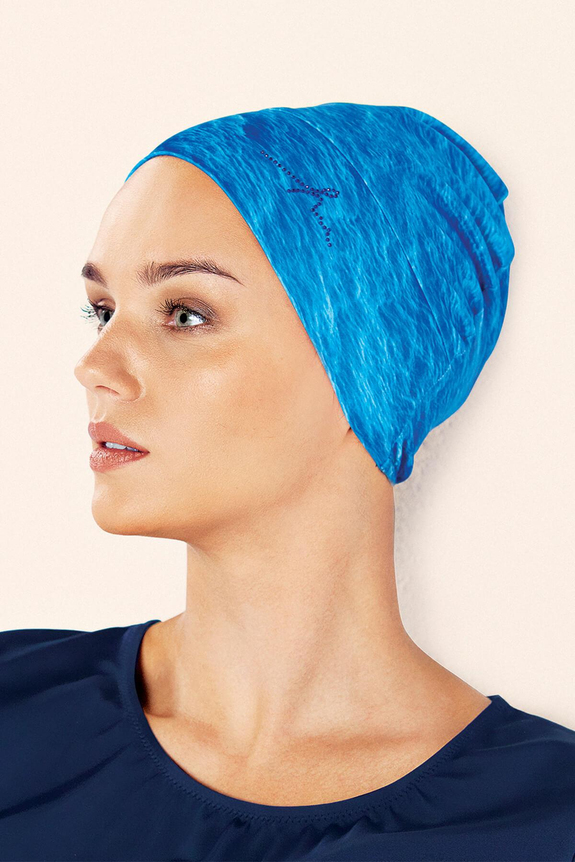 HaşemaHaşema Aqua Patterned Swimming Hijab