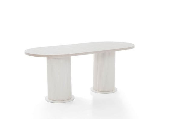 160lık Bohem Elips Açılır Masa Takımı (Traverten)