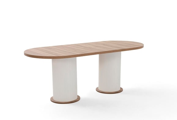 160lık Bohem Elips Açılır Masa (Dut)