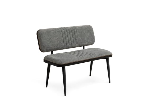Açelya Sırtlı Bench - (Siyah / Duman Gri)
