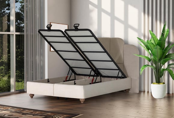 Bamboo 150X200 Açılır Baza - (Krem)