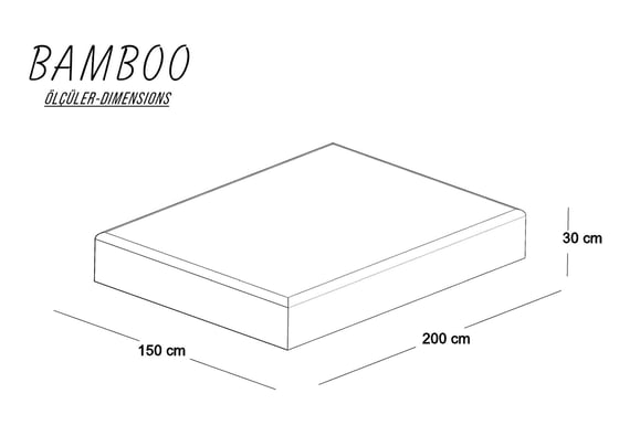 Bamboo 150X200 Yatak