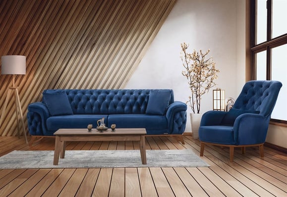 Beyzade Koltuk Takımı (Lacivert)