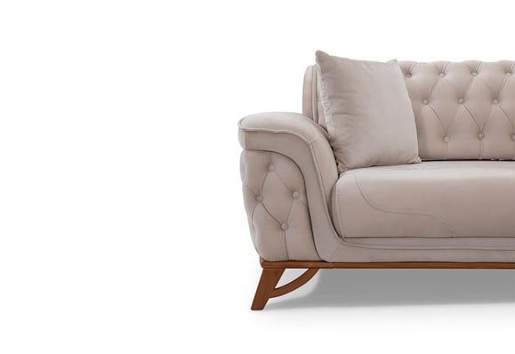 Beyzade Üçlü Koltuk (Vizon)