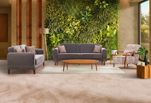 Biga Kanepe Takımı (Koyu Yeşil)