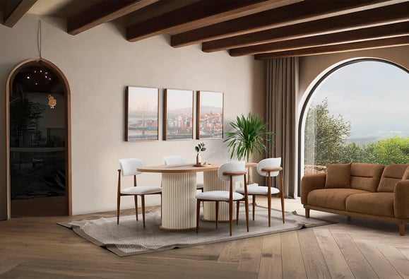 Bohem Elips Masa Takımı