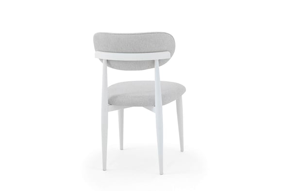 Bohem Plus Sandalye (Metal Beyaz Ayak/Krem)