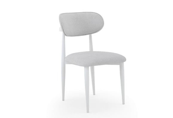 Bohem Plus Sandalye (Metal Beyaz Ayak/Krem)