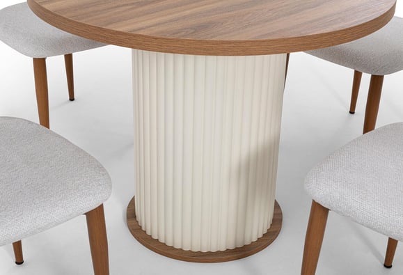 Bohem Yuvarlak Mutfak Masası (Dut)