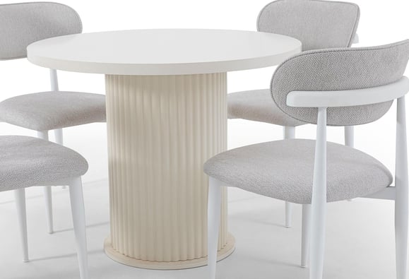 Bohem Yuvarlak Mutfak Masası (Mat Aytaşı)