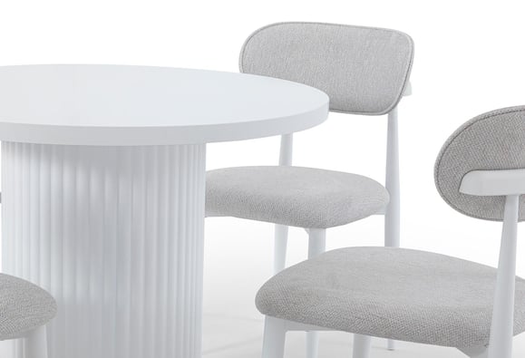 Bohem Yuvarlak Mutfak Masası (Lake Beyaz)