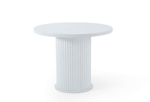 Bohem Yuvarlak Mutfak Masası Takımı (Lake Beyaz)