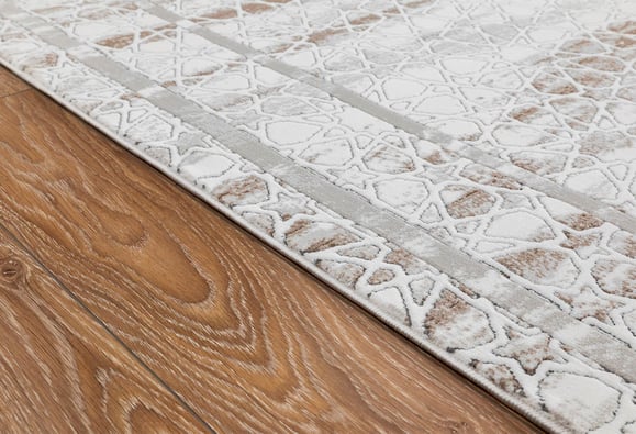 Butik Krem/Kahve Halı 80x150 (BT308)