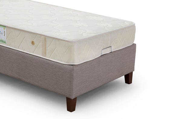 Cansın 90X190 Açılır Baza - (Sütlü Kahve)