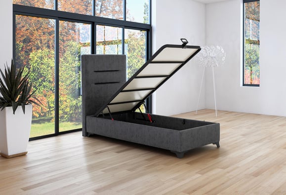 Deriba 90X190 Açılır Baza - (Antrasit)