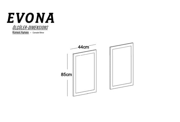 Evona Konsol Ayna Paneli 