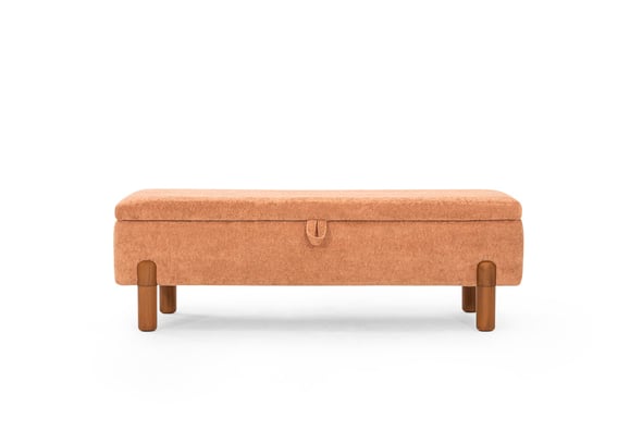 Ezel 130luk Sandıklı Bench - Somon