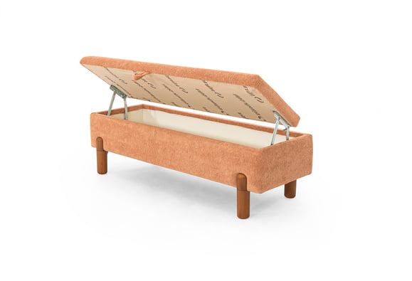 Ezel 130luk Sandıklı Bench - Somon