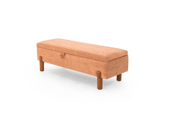 Ezel 130luk Sandıklı Bench - Somon