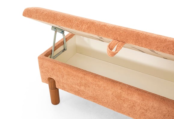 Ezel 130luk Sandıklı Bench - Somon