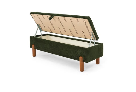 Ezel 130luk Sandıklı Bench - Koyu Yeşil