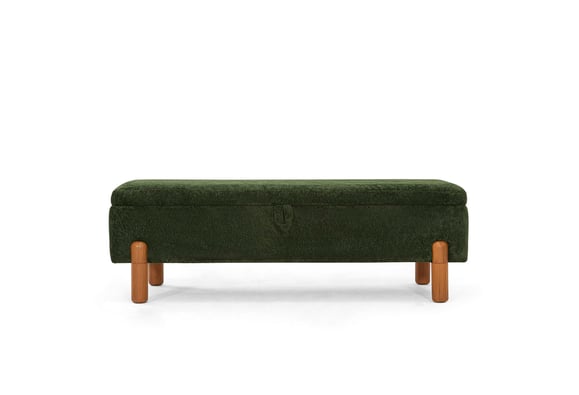 Ezel 130luk Sandıklı Bench - Koyu Yeşil