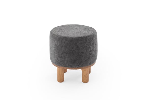 Ezel 45 Lik Puf - Açık Gri