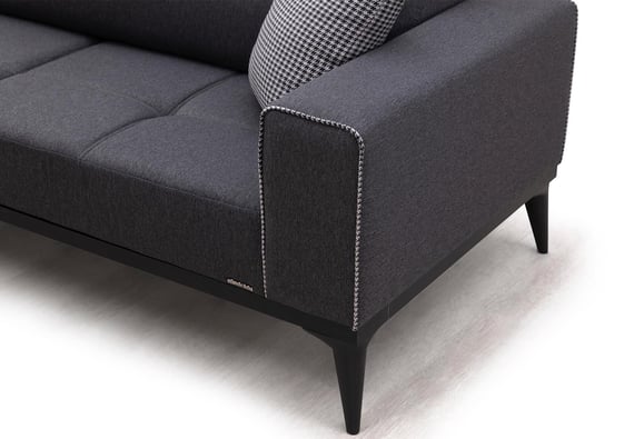 Gold Fulya Üçlü -Koyu Gri 