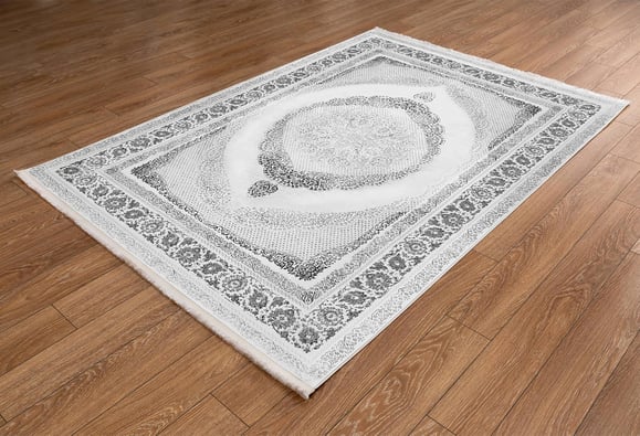Kadife Gri Halı 80x150 (KF504)