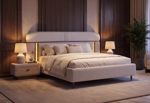 Kaşmir 160x200 Döşemeli Baza Başlık Seti