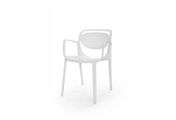 Kuğu Kolçaklı Sandalye (Beyaz)