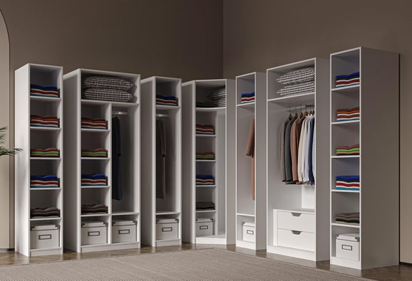 Lena 9 Kapaklı Modül Dolap