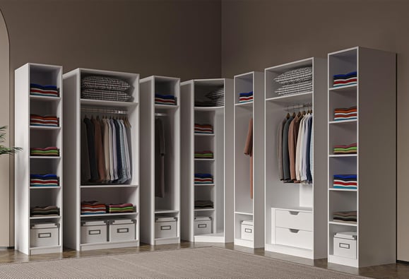 Lena 9 Kapaklı Modül Dolap