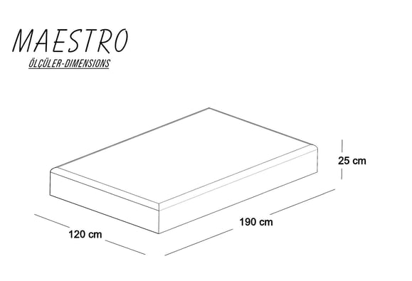 Maestro 120X190 Yatak