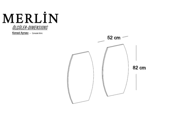 Merlin Konsol Ayna Paneli
