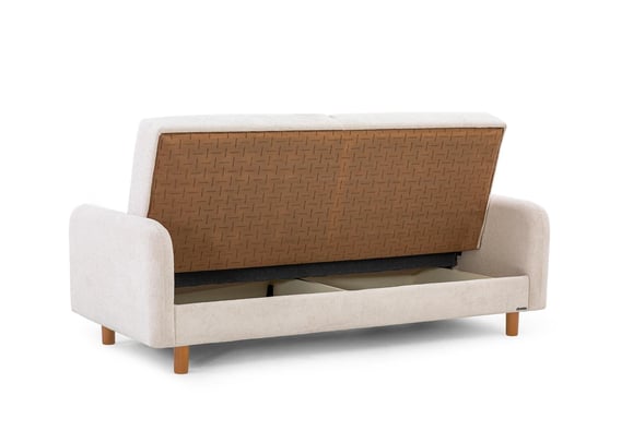 Narin Bohem Kanepe (Bej/Meşe Ayak)