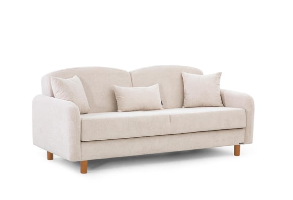 Narin Bohem Kanepe (Bej/Meşe Ayak)