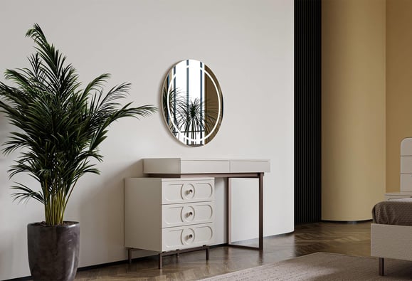 Olimpia Aynalı Makyaj Masası