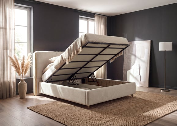 Perla 160x200 Döşemeli Baza Başlık Seti