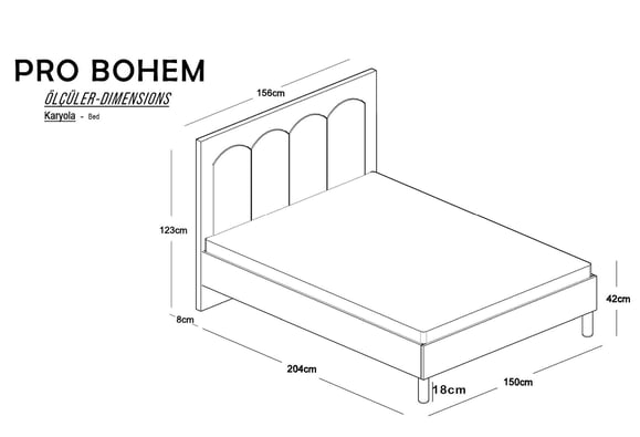 Pro Bohem 150 Lik Başlık