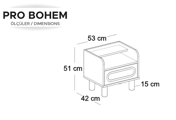 Pro Bohem Komodin (Genç Odası)