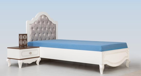 Rustik 120lik Karyola+Başlık