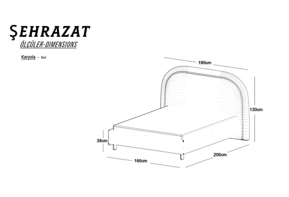 Şehrazat 160 Lık Karyola